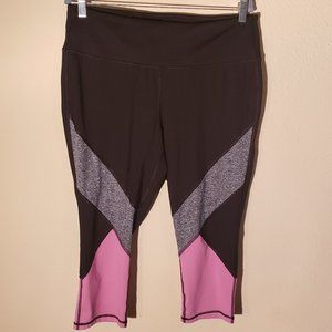 Livi Active Black Pink Grey Leggings Size 18 / 20
